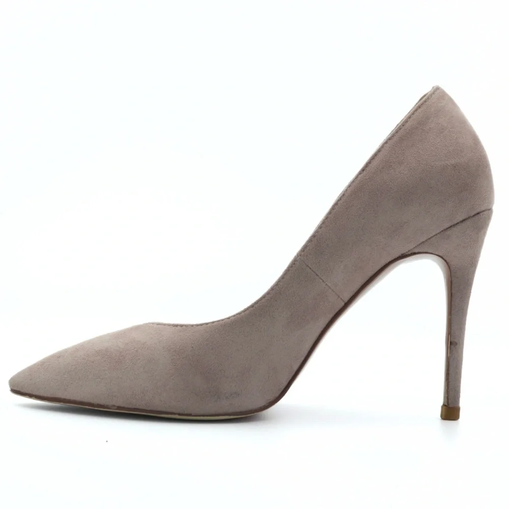 Jimmy Choo London Suede Pumps‎ Nude Pink Women’s EU 35 Pointed Toe Heels